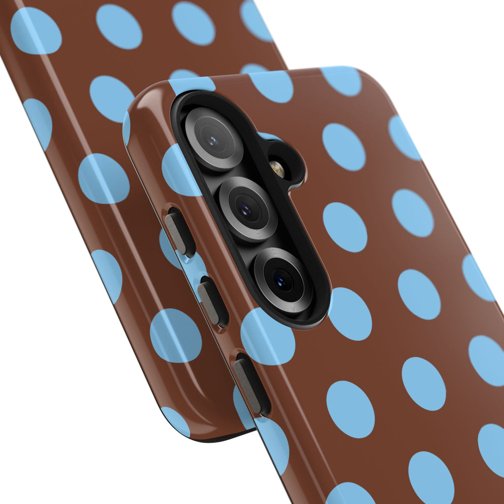Big Polka Dot | Brown and Blue