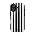 Bold Stripes MagSafe iPhone Case | Black and White