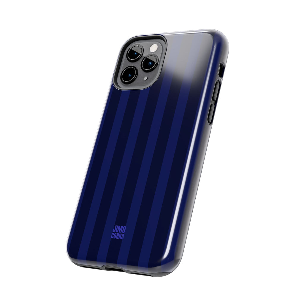 Bold Stripes iPhone Case | Navy Blue