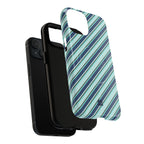 Angelina Stripes | Blue - MagSafe iPhone Case