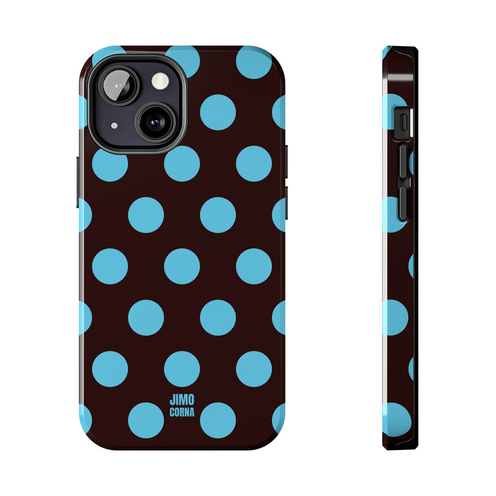 Big Polka Dot | Brown and Blue
