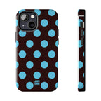 Big Polka Dot | Brown and Blue