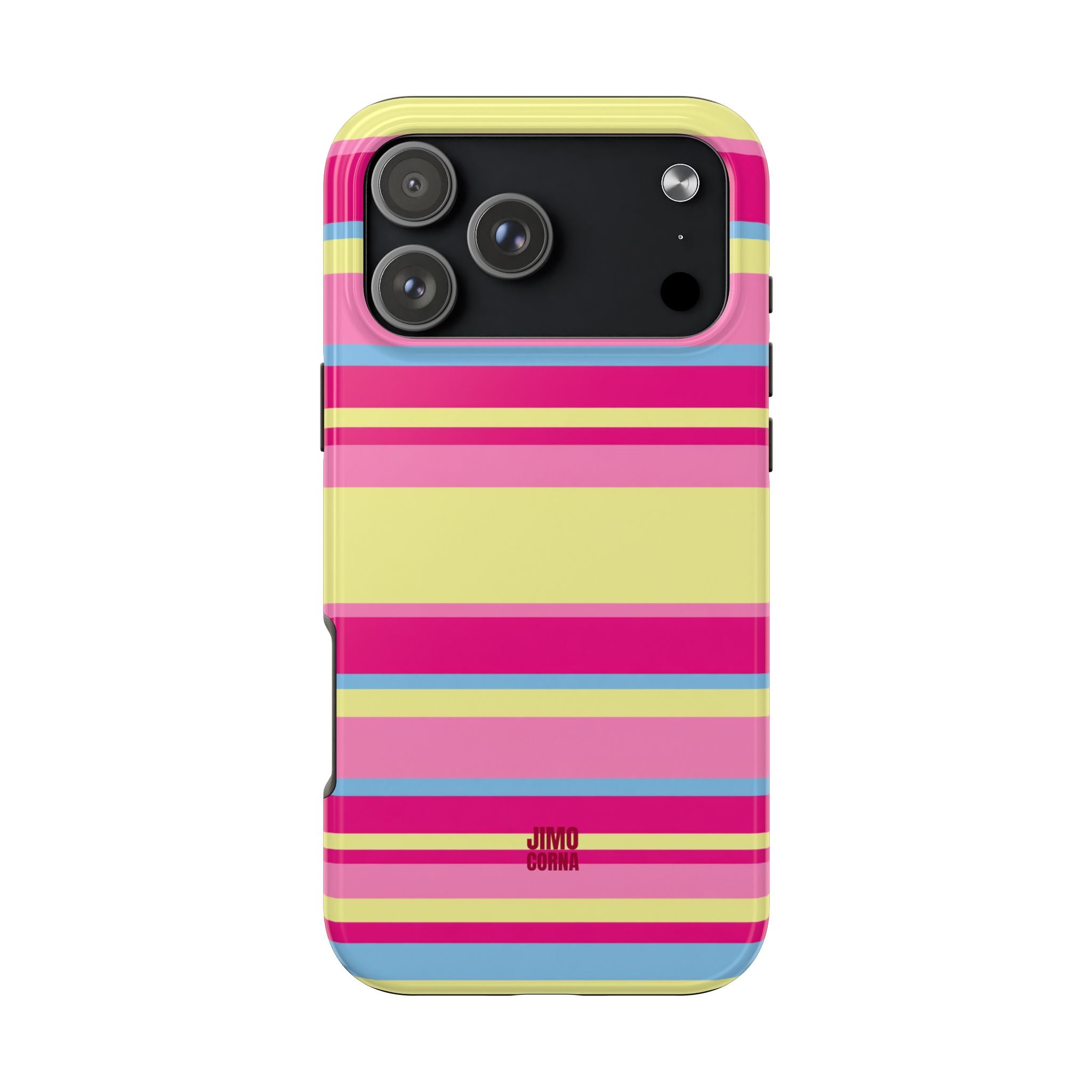 Lemonberry Stripe iPhone Case