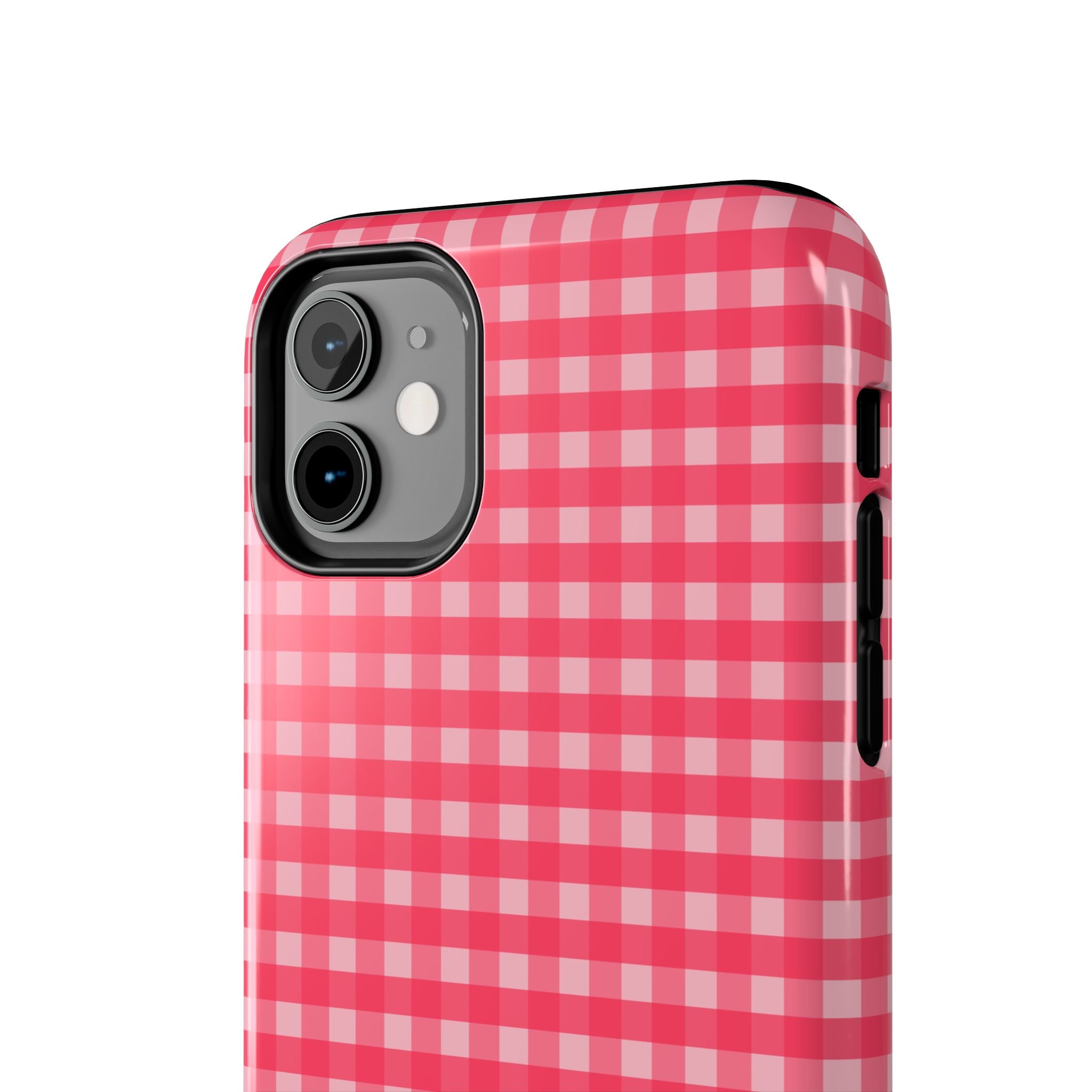 Farm Gingham iPhone Case | Hot Pink