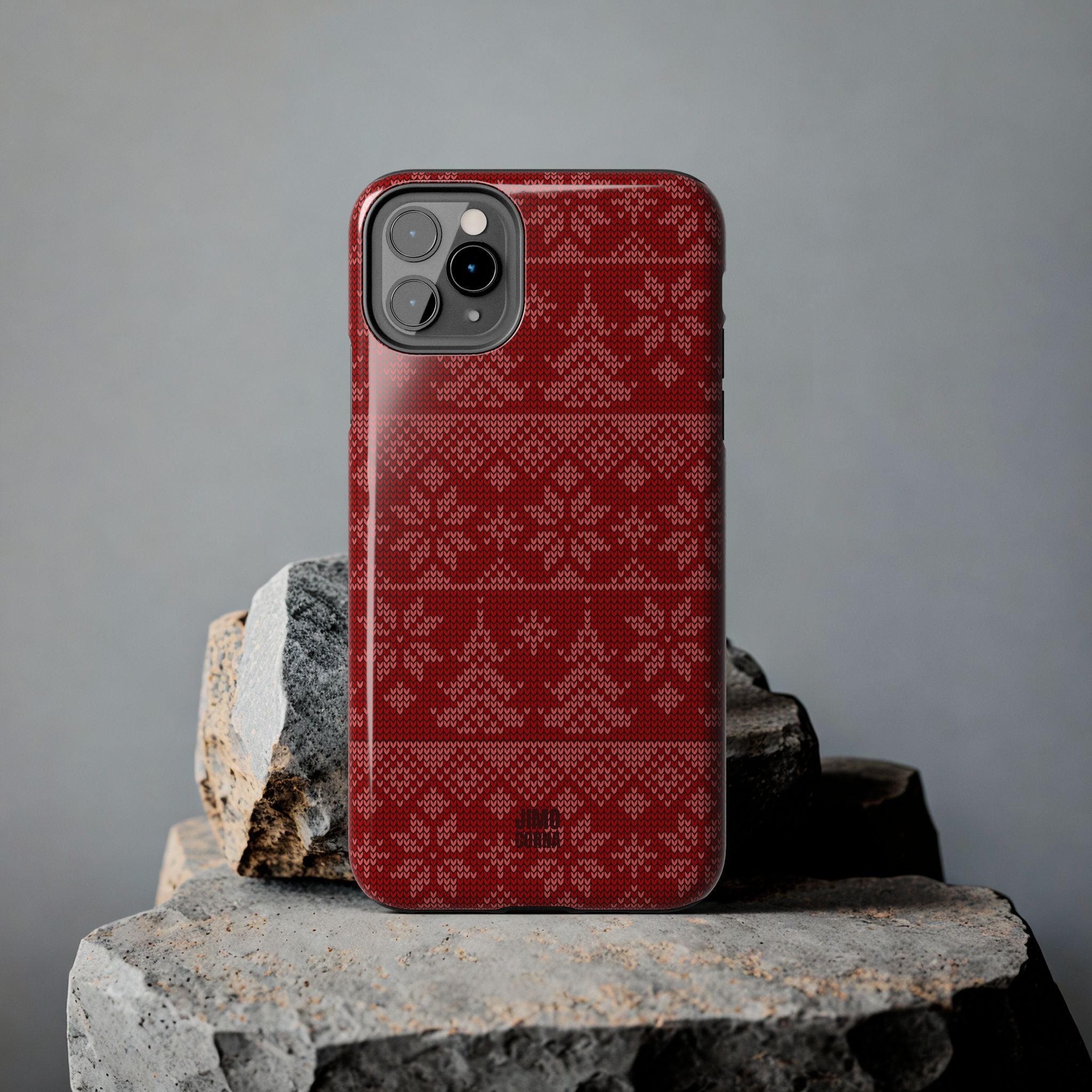 Holiday Knit | Red iPhone Case