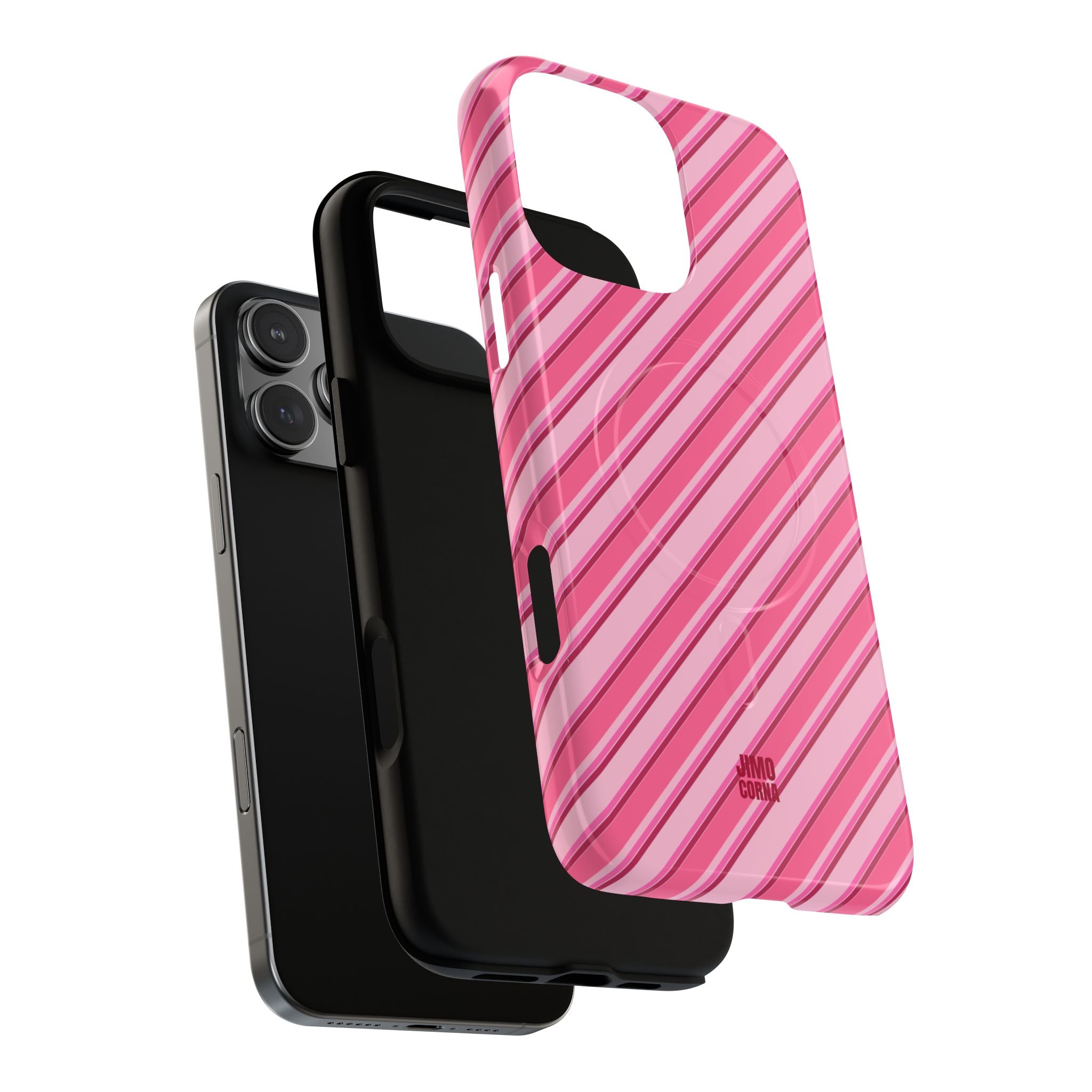 Angelina Stripes | Hot Pink - MagSafe iPhone Case