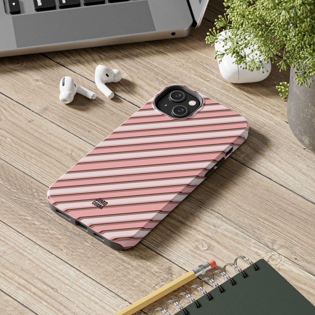 Angelina Stripes | Pink - iPhone Case