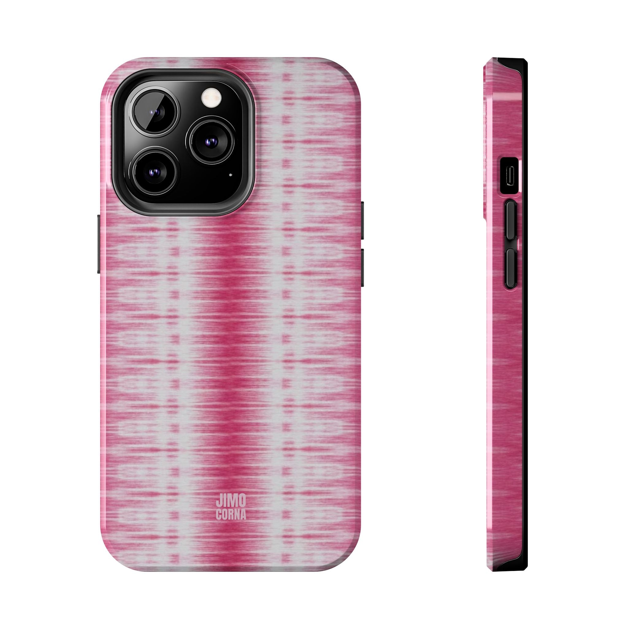 Pink Woven Texture iPhone Case