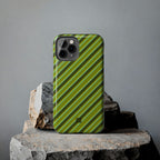 Angelina Stripes | Olive - iPhone Case