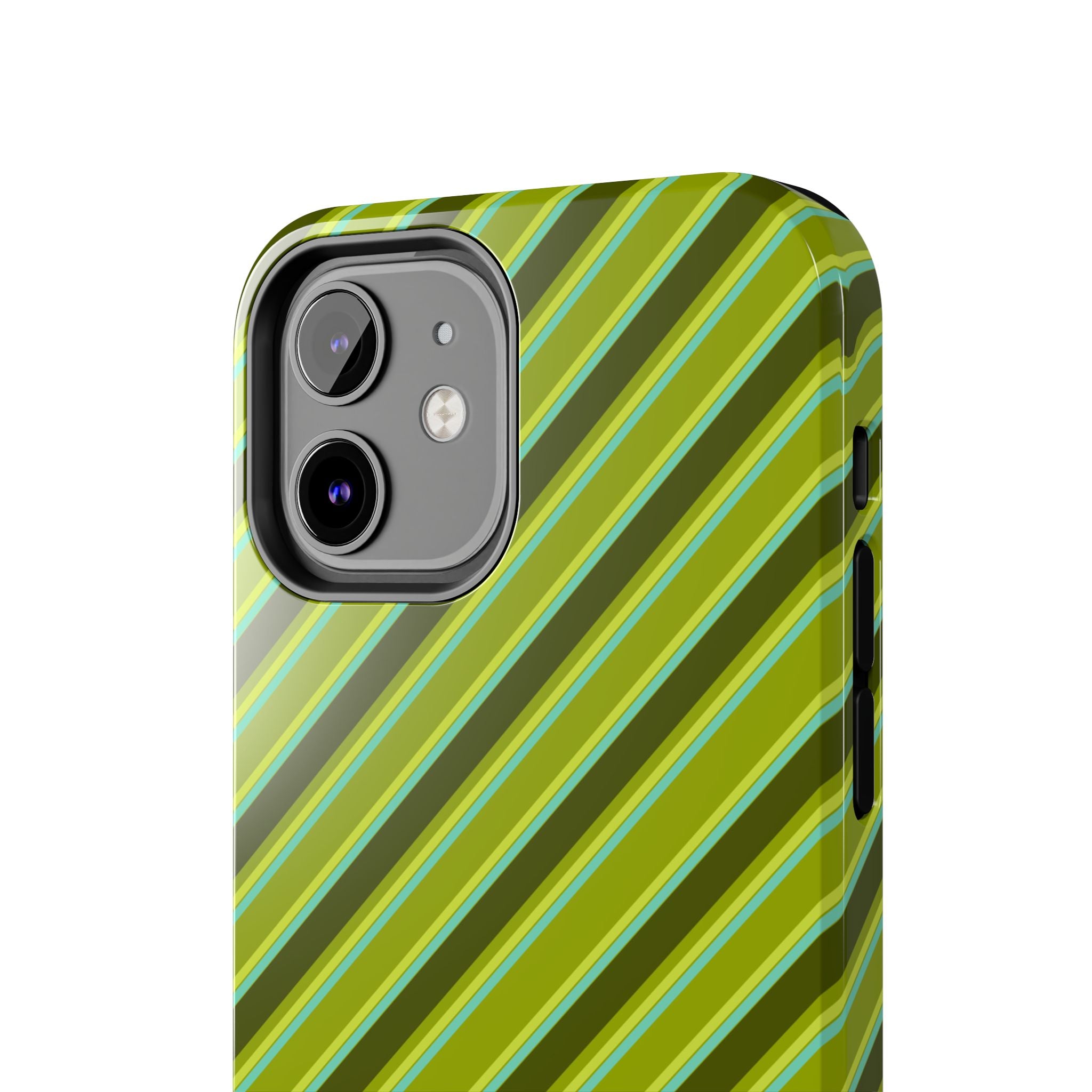 Angelina Stripes | Olive - iPhone Case