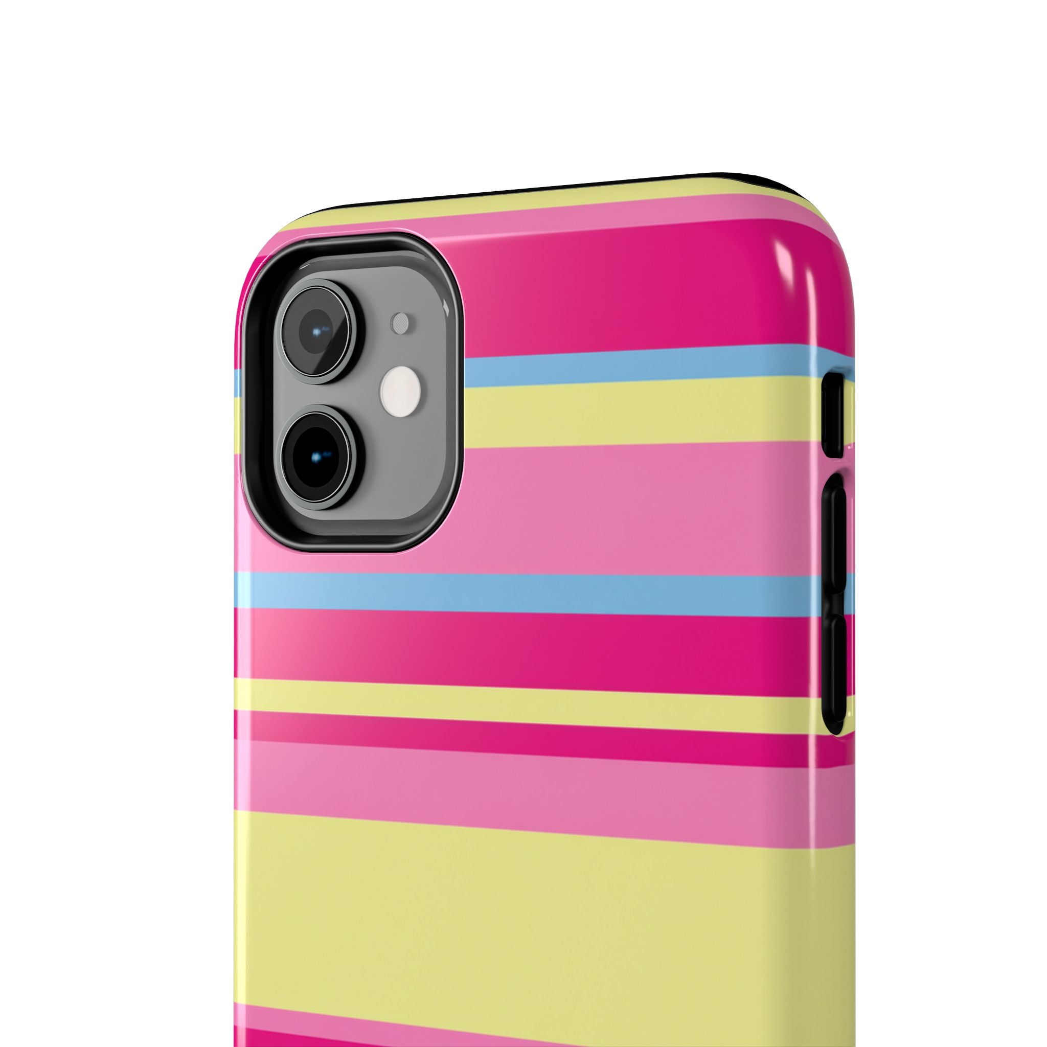 Lemonberry Stripe iPhone Case