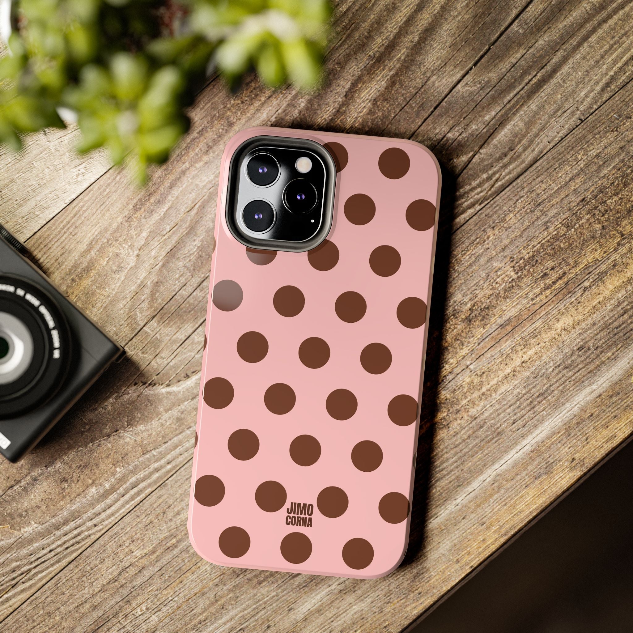 Big Polka Dot | Pink and Brown