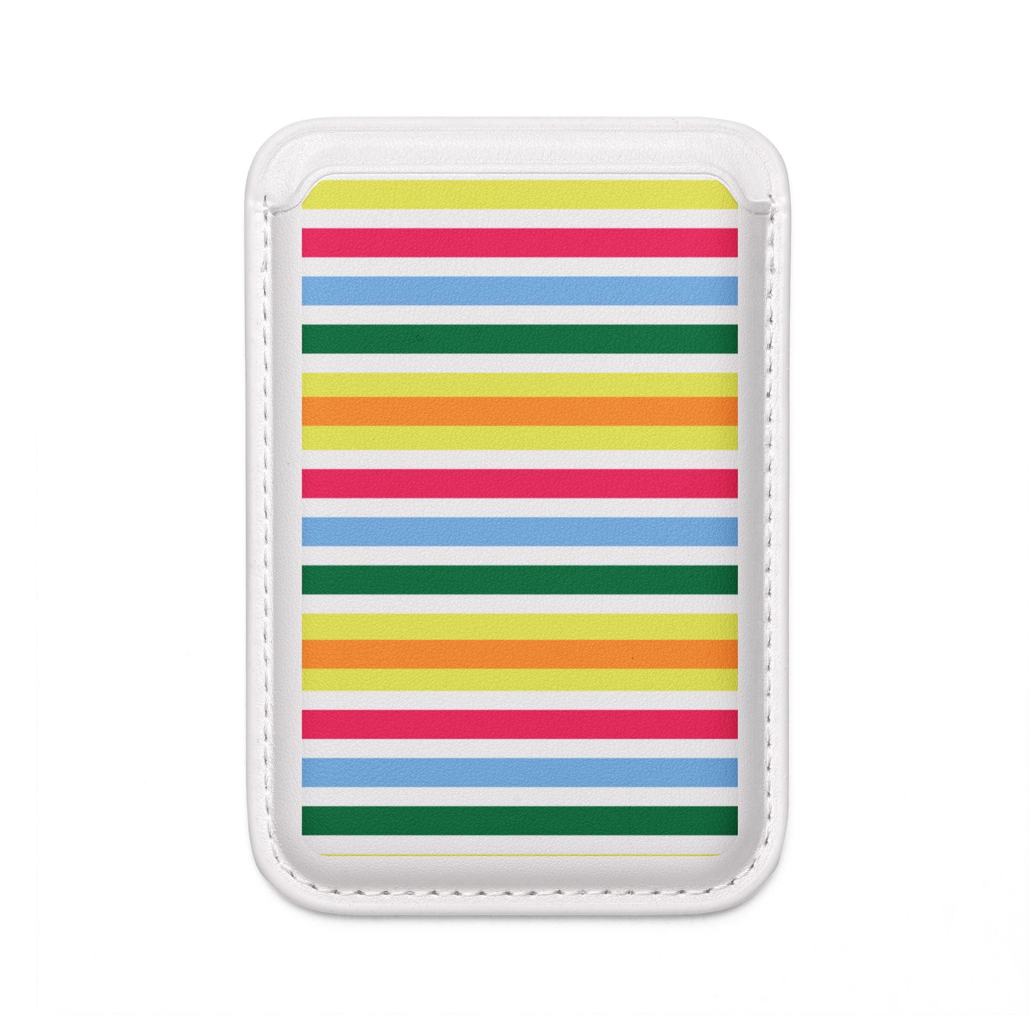 Rainbow Sorbet Stripe Vegan MagSafe Wallet