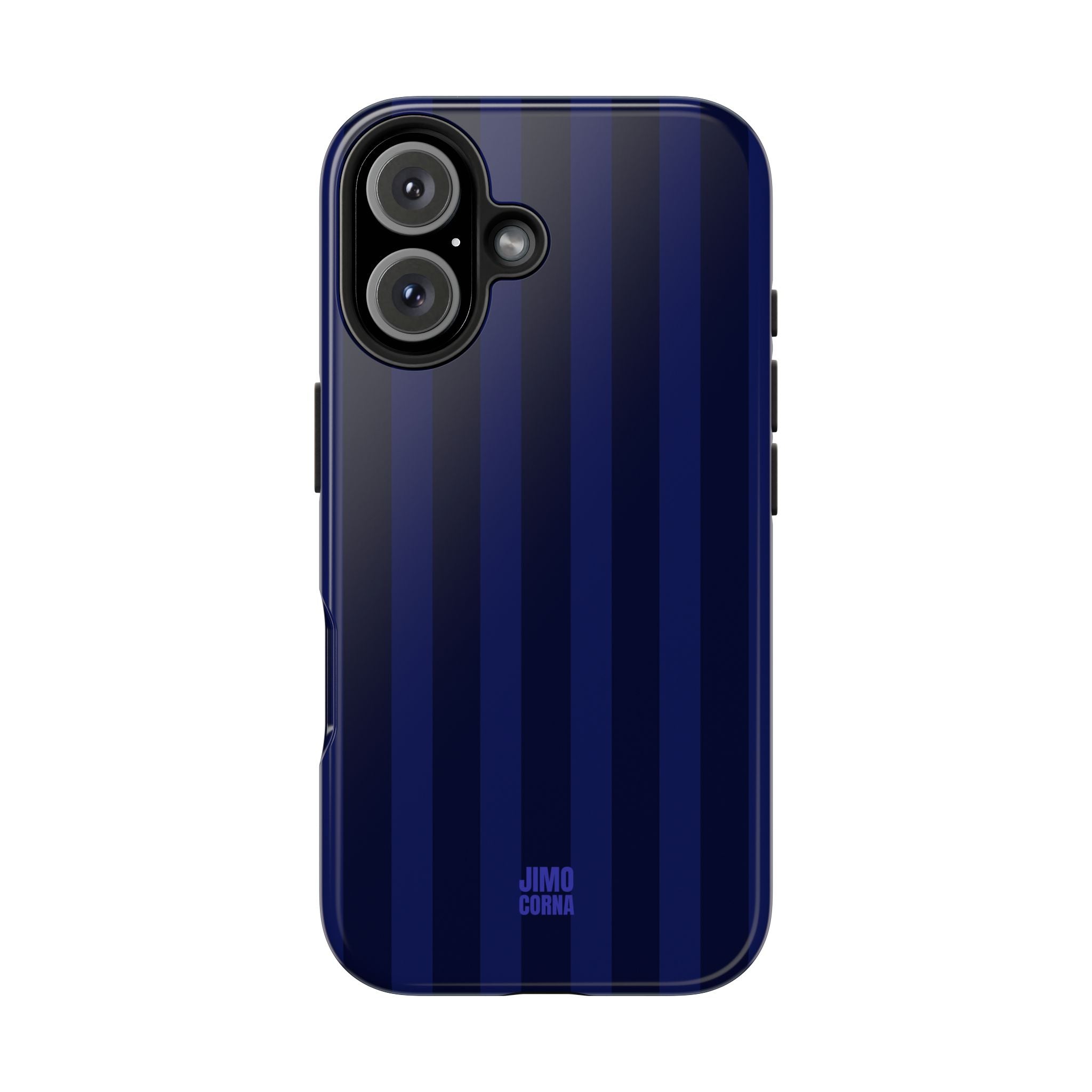 Bold Stripes iPhone Case | Navy Blue