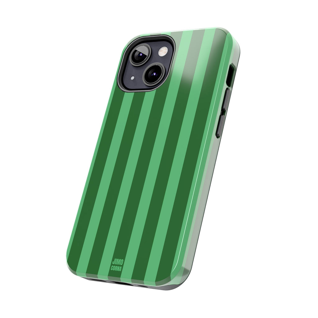 Olive Green Bold Stripes