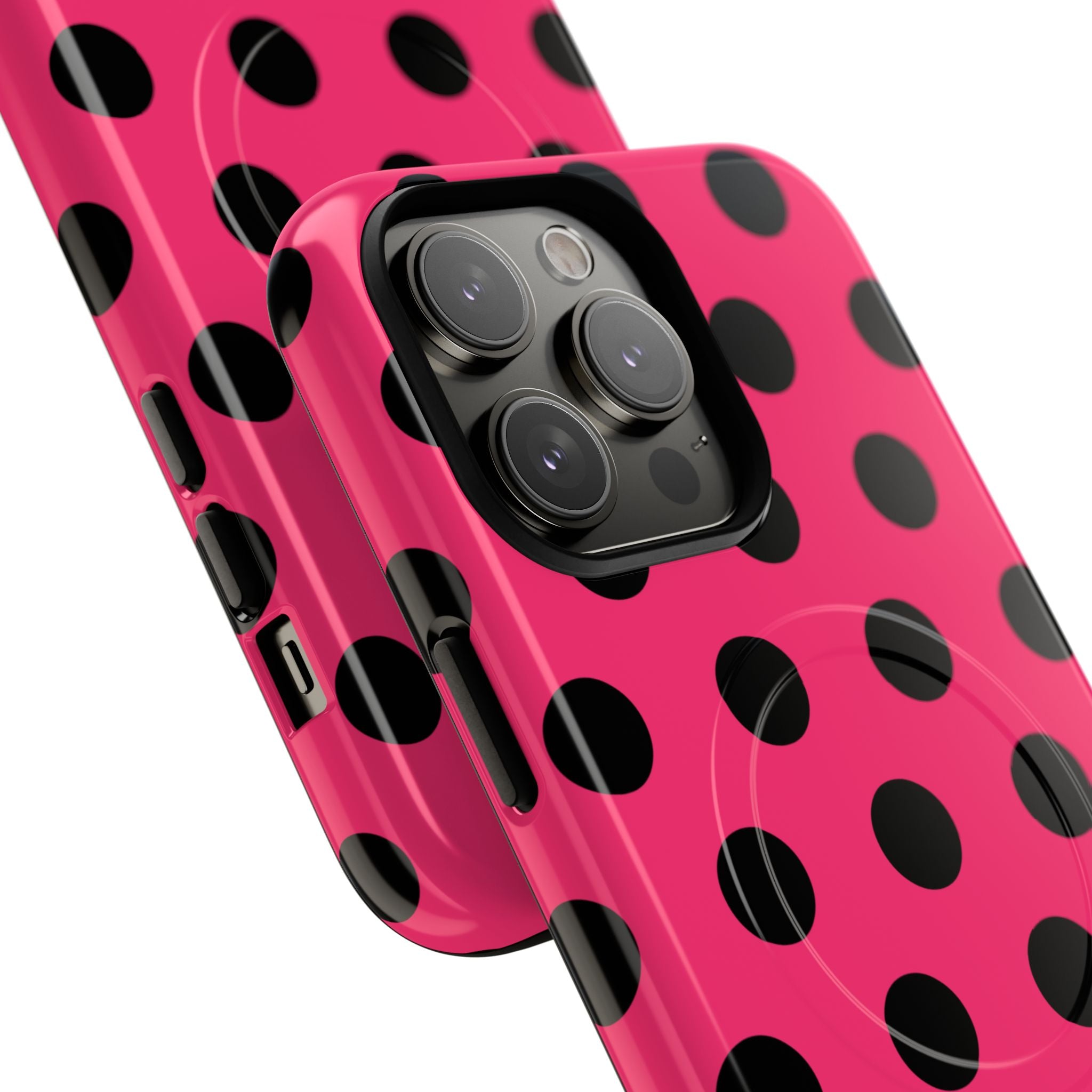 Big Polka Dot | Hot Pink and Black