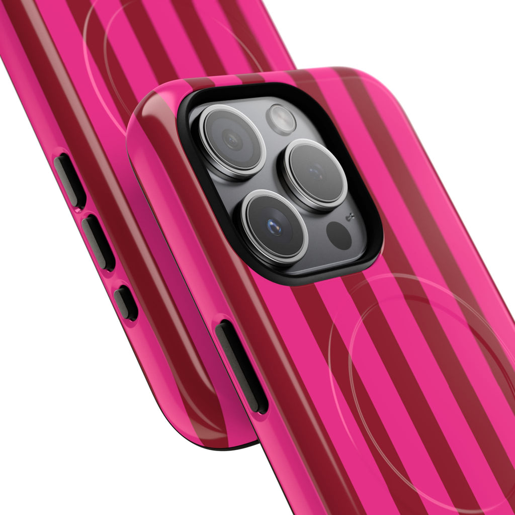 Bold Stripes MagSafe iPhone Case | Strawberry Burst