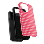 Farm Gingham iPhone Case | Hot Pink