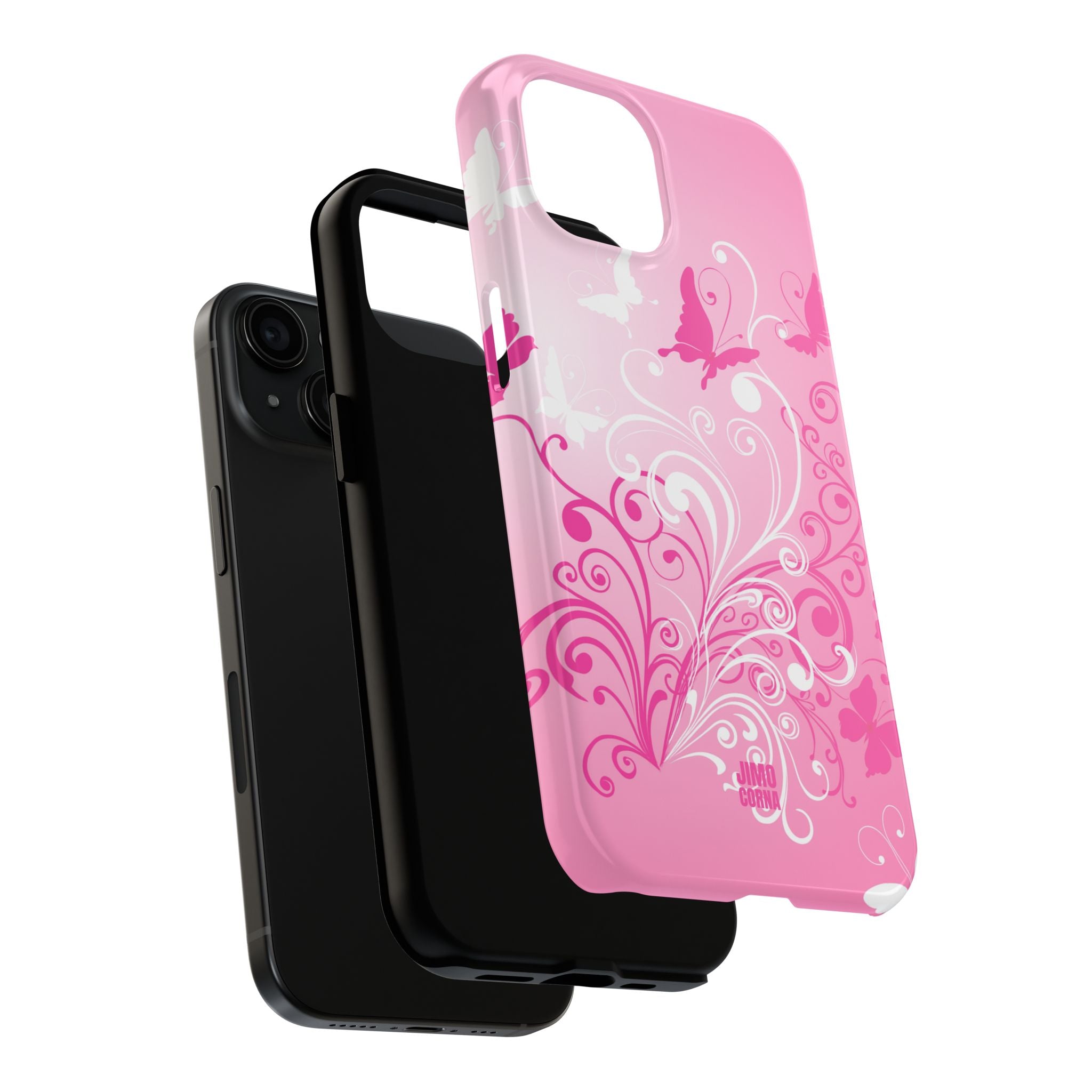 Pink Flutter Garden iPhone Case