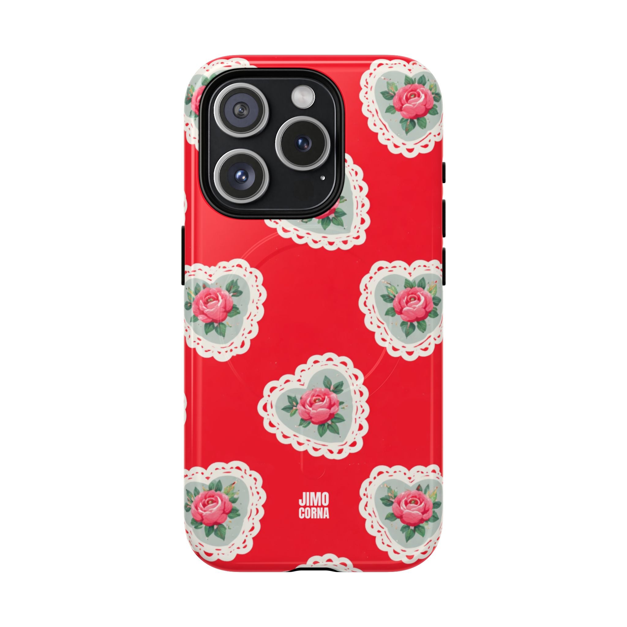 Rosy Lace MagSafe iPhone Case