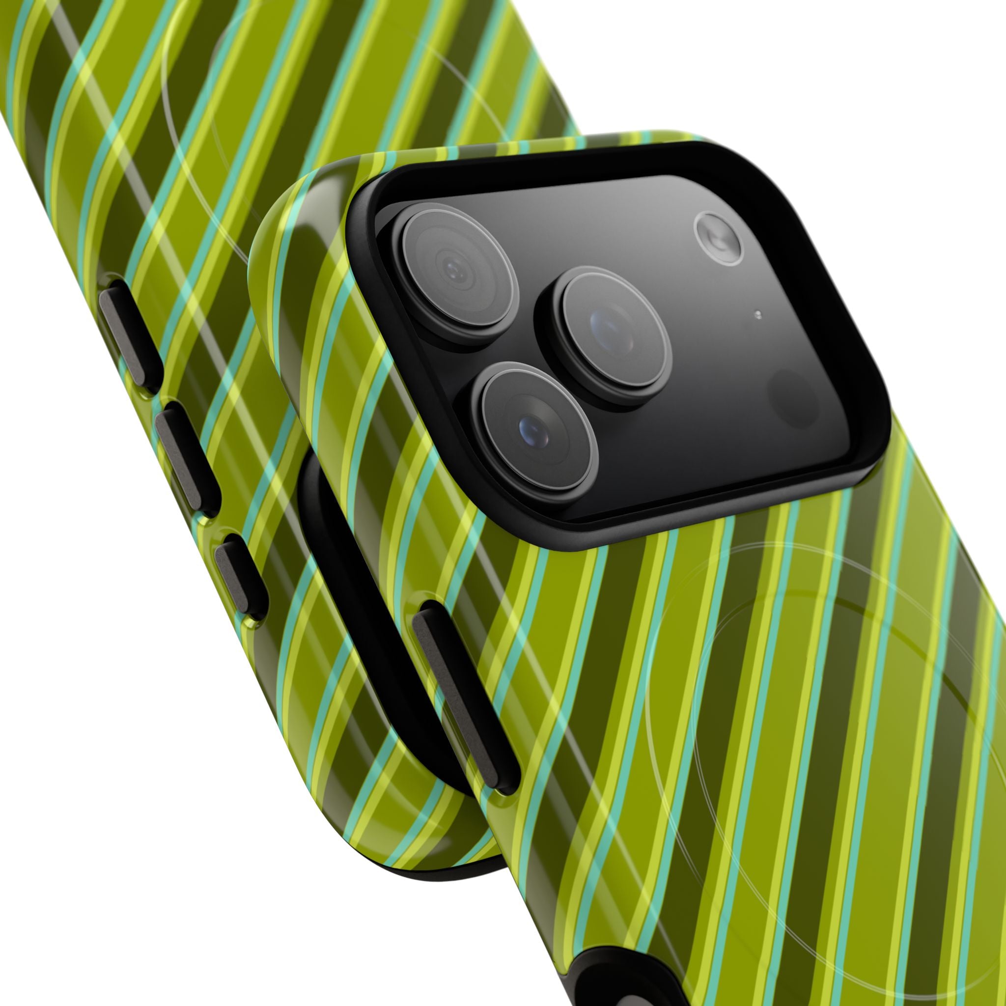 Angelina Stripes | Olive - MagSafe iPhone Case