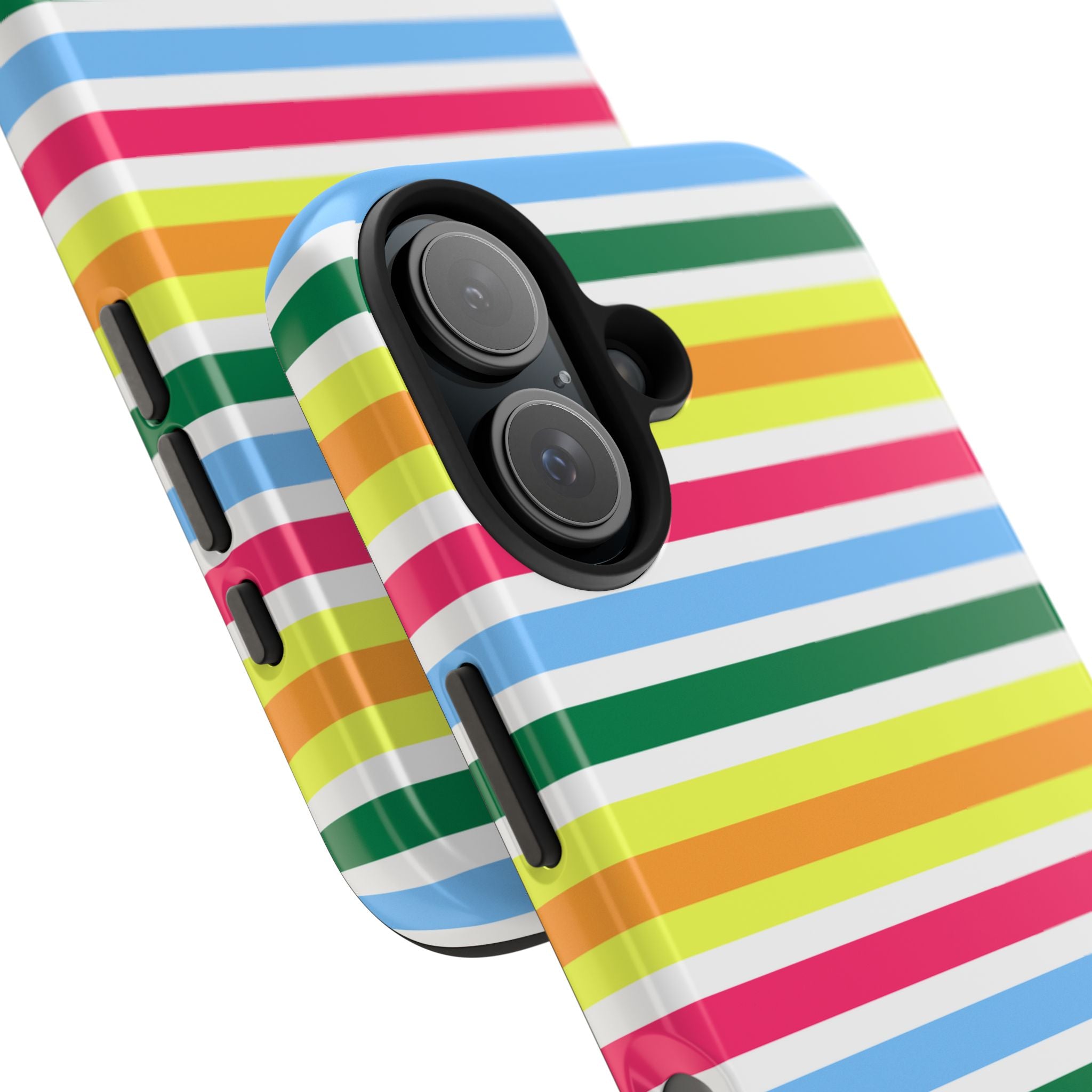 Rainbow Sorbet Stripe iPhone Case