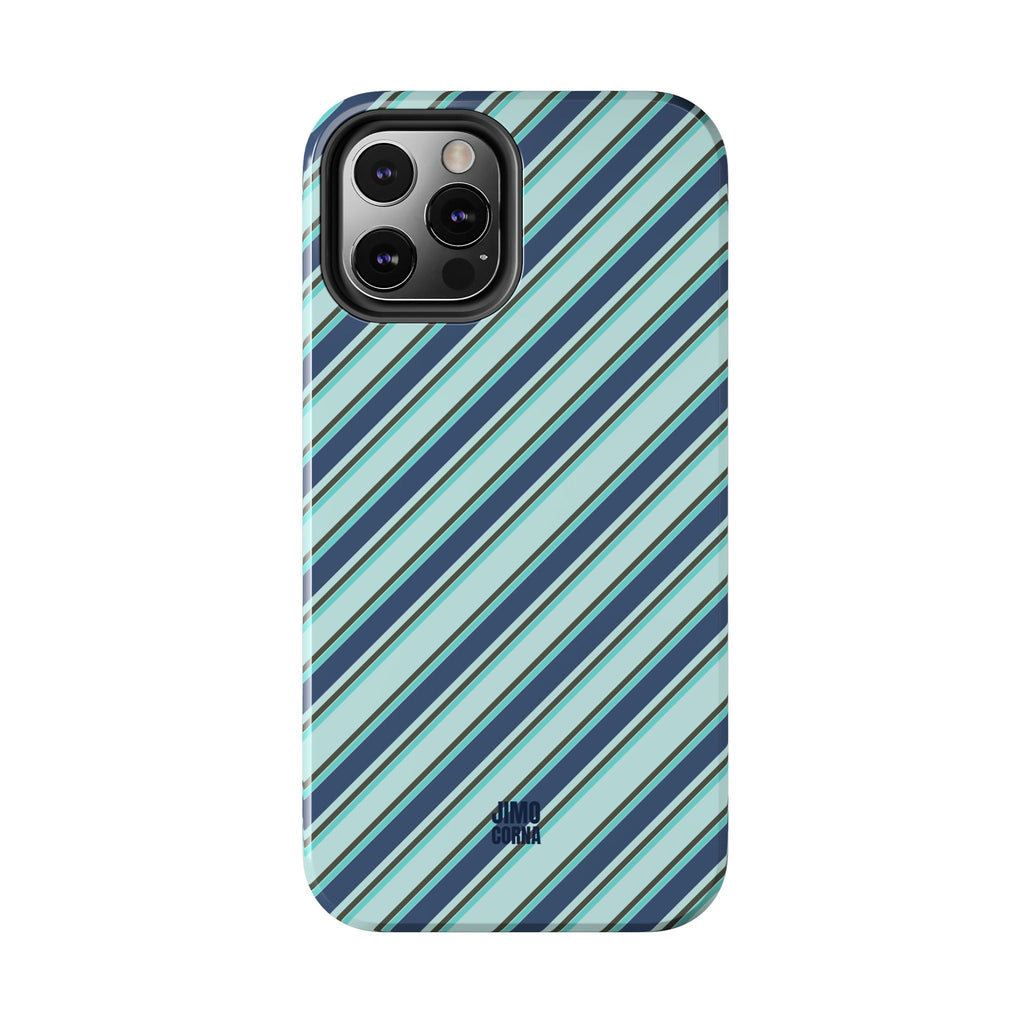 Angelina Stripes | Blue - iPhone Case