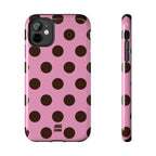 Big Polka Dot | Pink and Brown