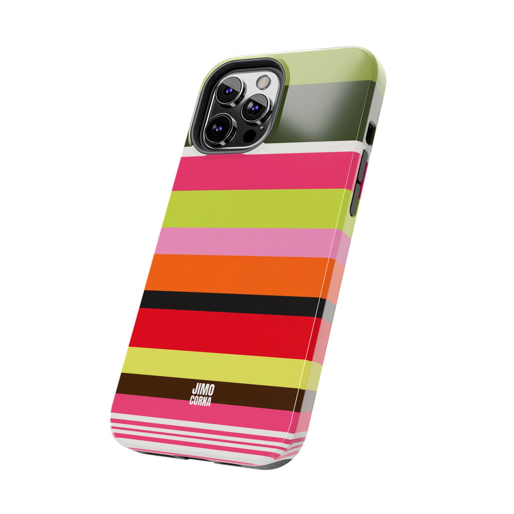 Berry Citrus Stripe iPhone Case