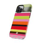Berry Citrus Stripe iPhone Case