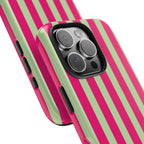 Lime Green and Pink Bold Stripes