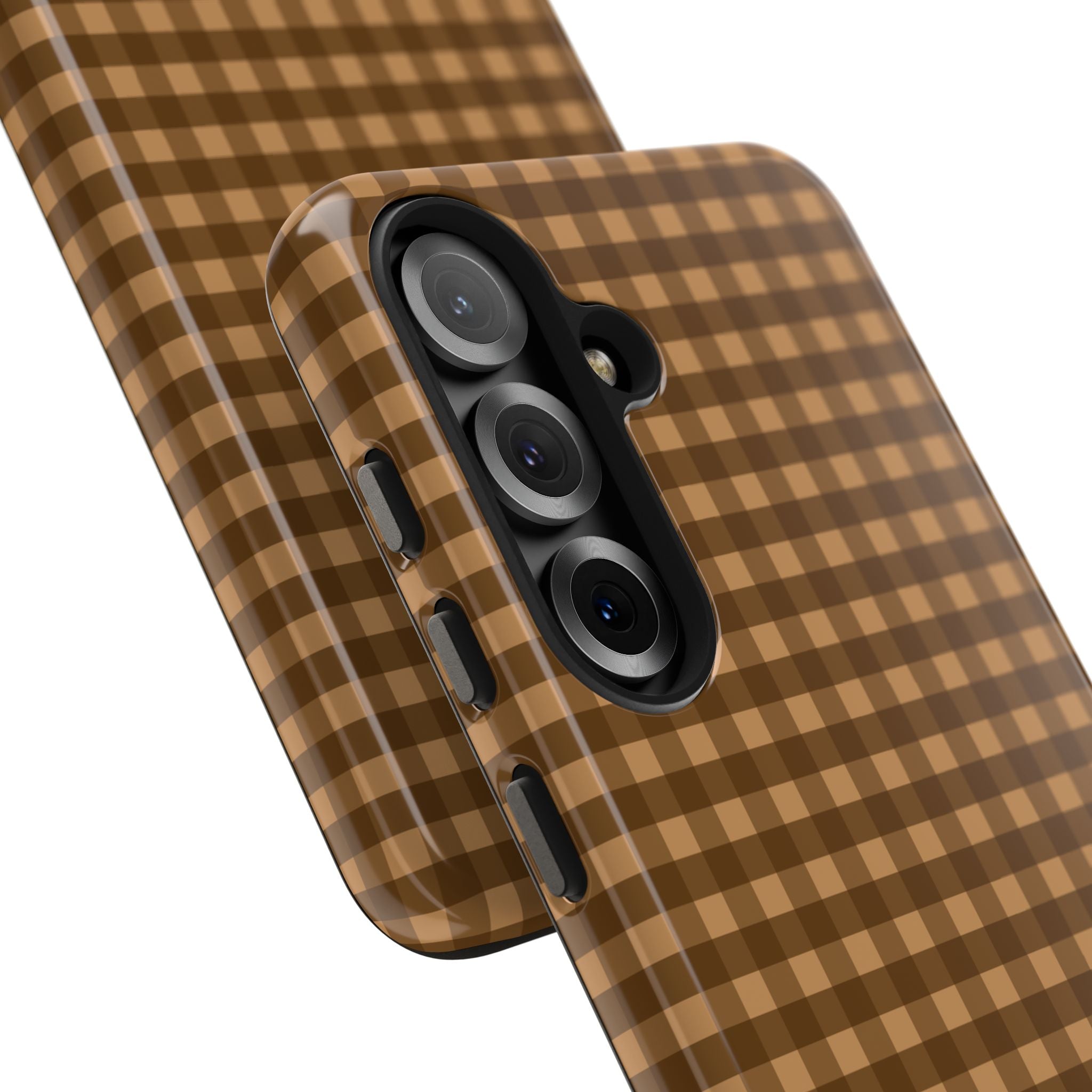 Farm Gingham Samsung Galaxy Case | Brown