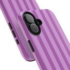 Bold Stripes iPhone Case | Plum