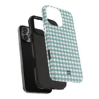 Farm Gingham iPhone Case | Blue