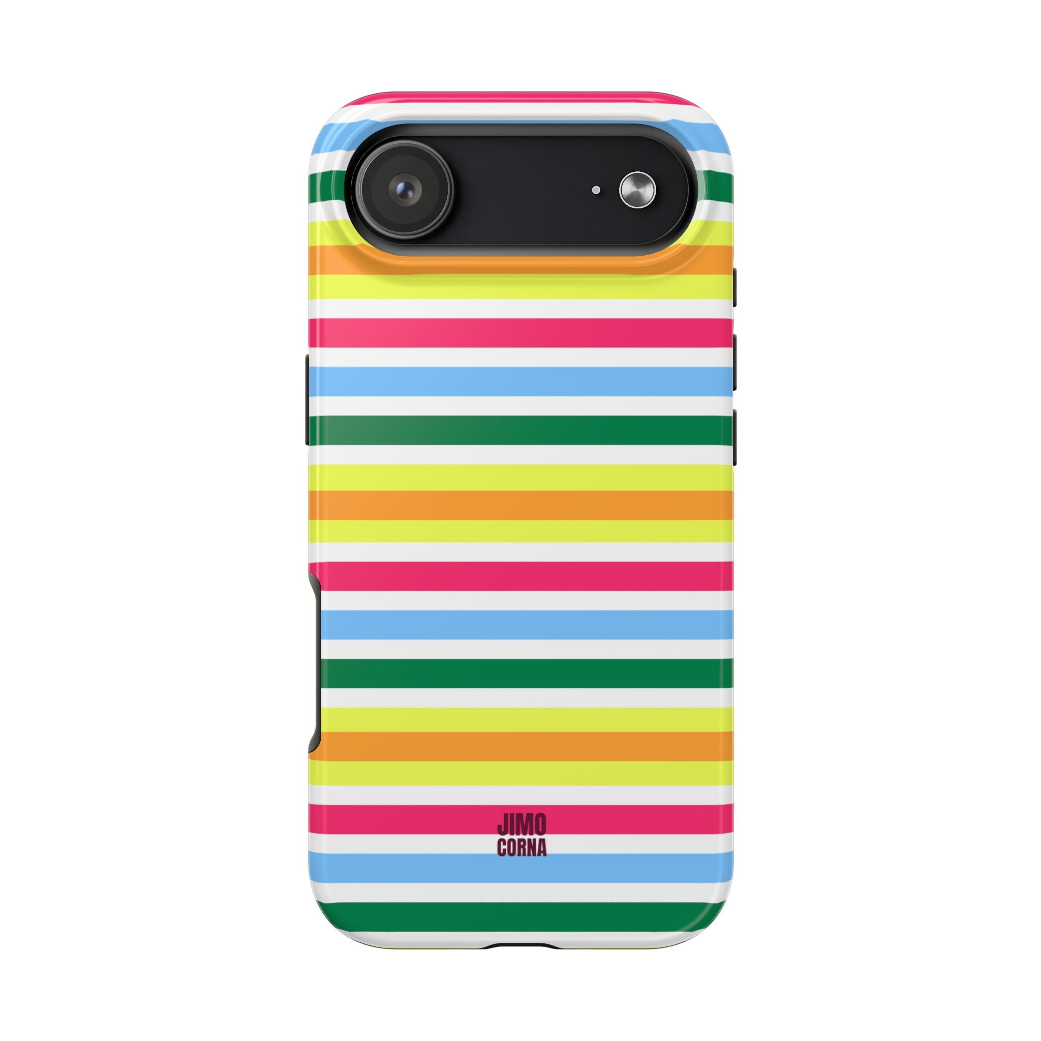 Rainbow Sorbet Stripe iPhone Case