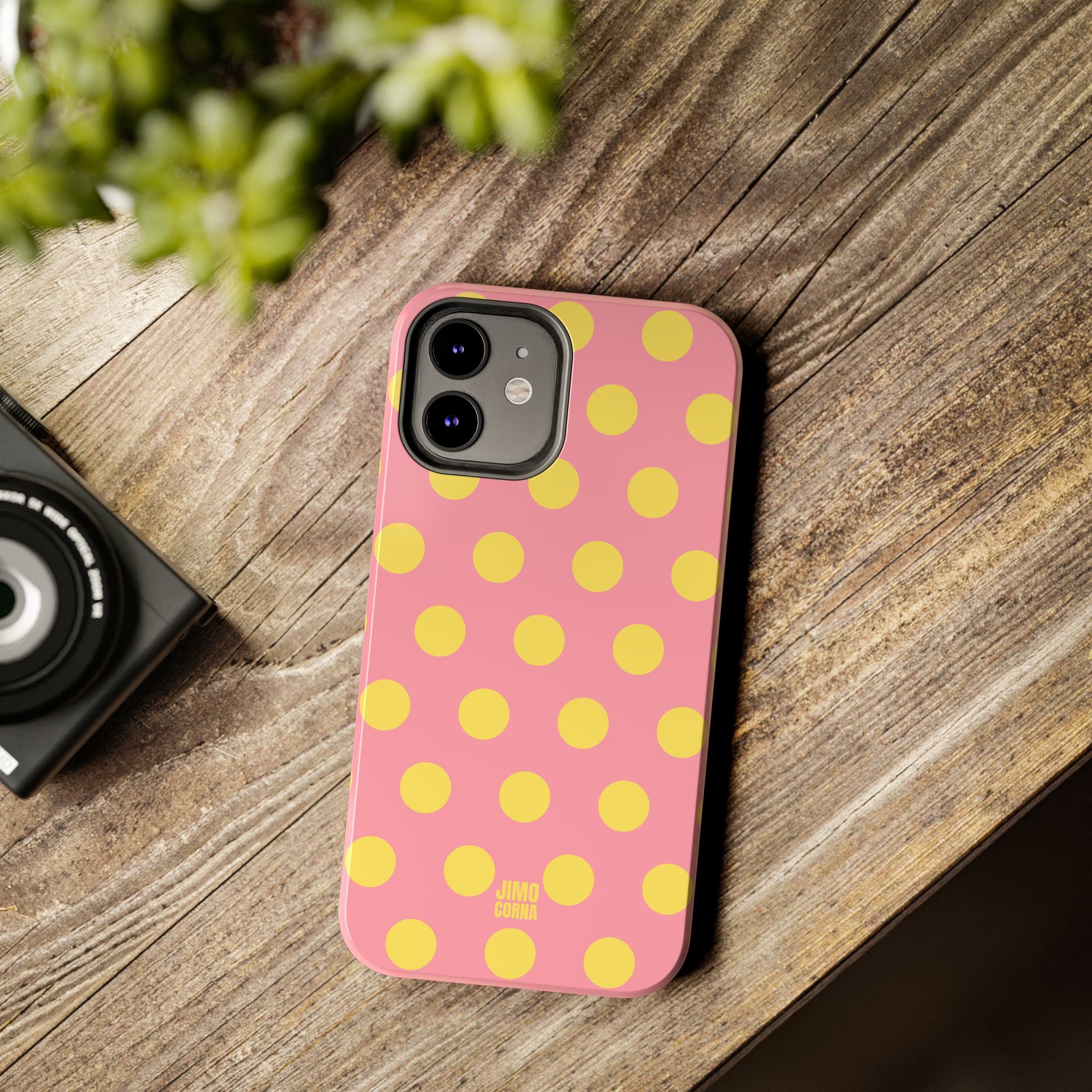 Big Polka Dot | Pink and Yellow