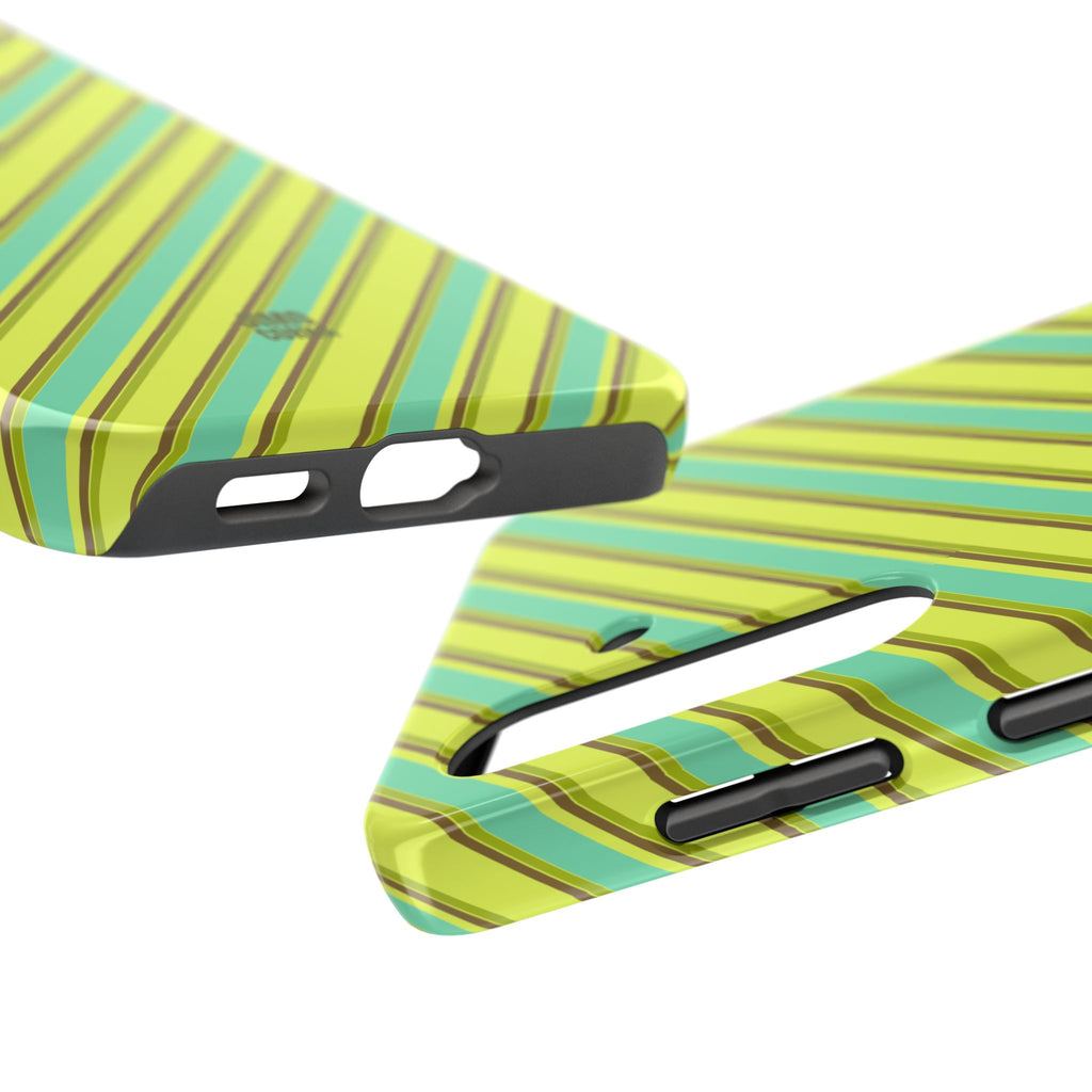 Angelina Stripes | Green - iPhone Case