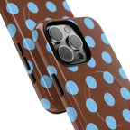 Big Polka Dot | Brown and Blue