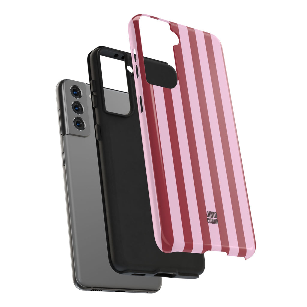 Bold Stripes iPhone Case | Pink and Red