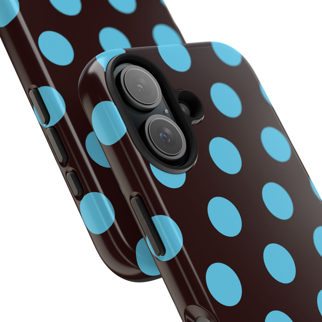 Big Polka Dot | Brown and Blue