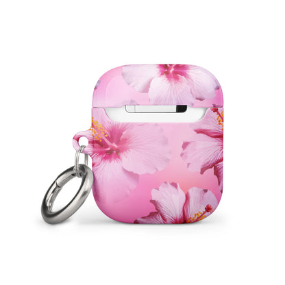 Pink Hibiscus Serene Airpods Case