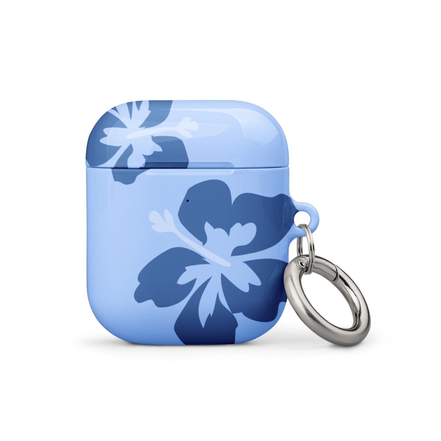 Blue Hibiscus Airpods Case