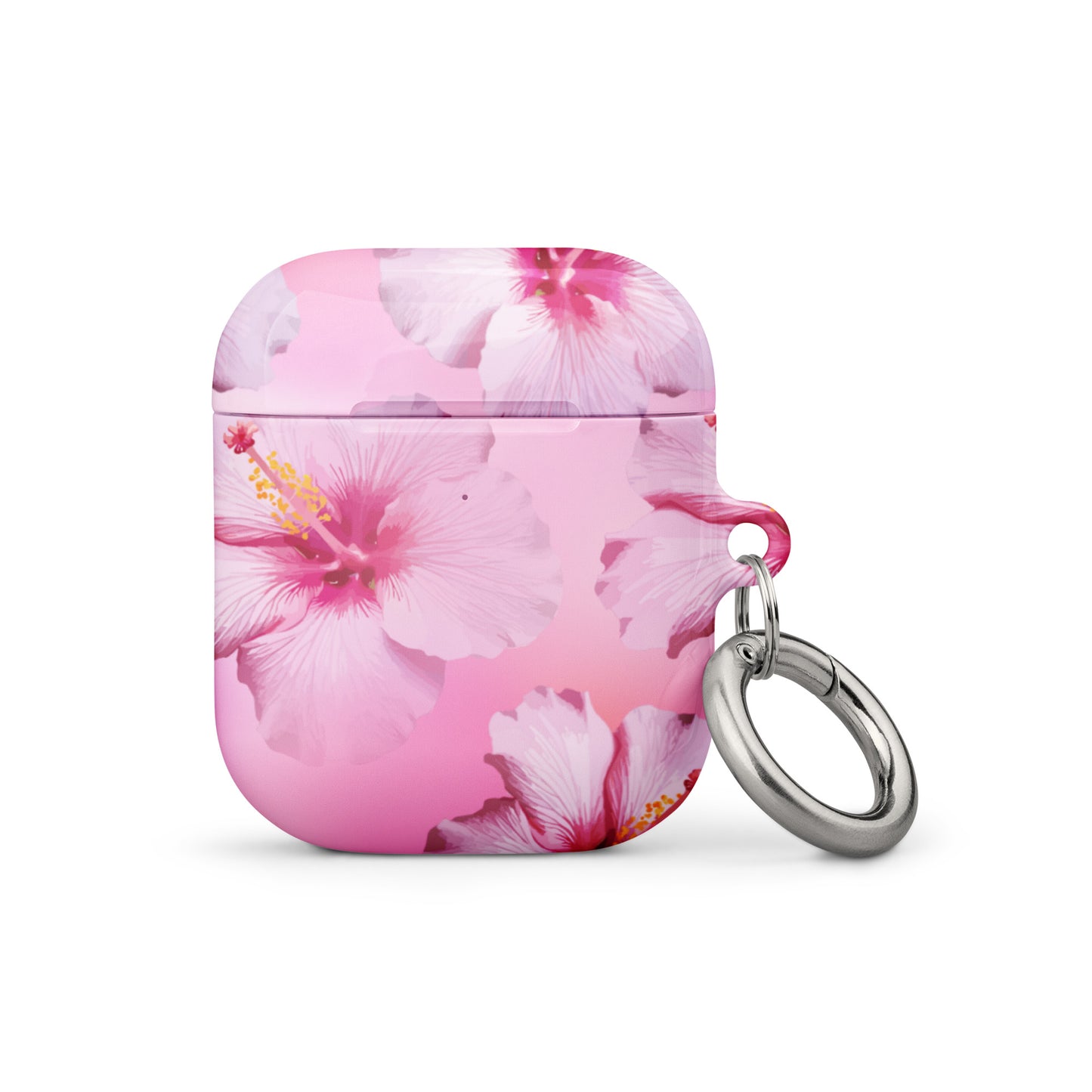 Pink Hibiscus Serene Airpods Case