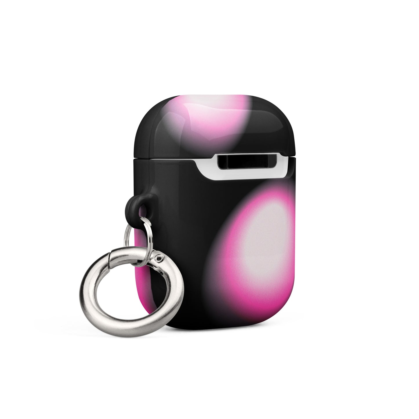 Pink and Black Aura Airpods Case