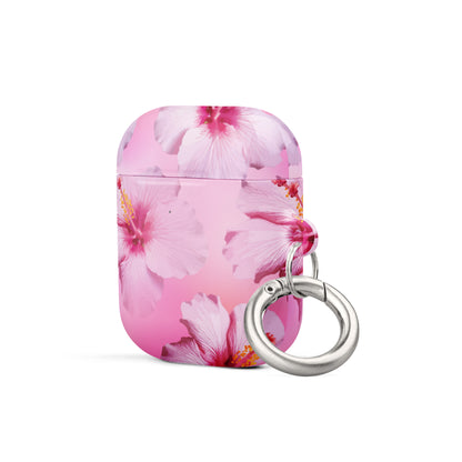 Pink Hibiscus Serene Airpods Case