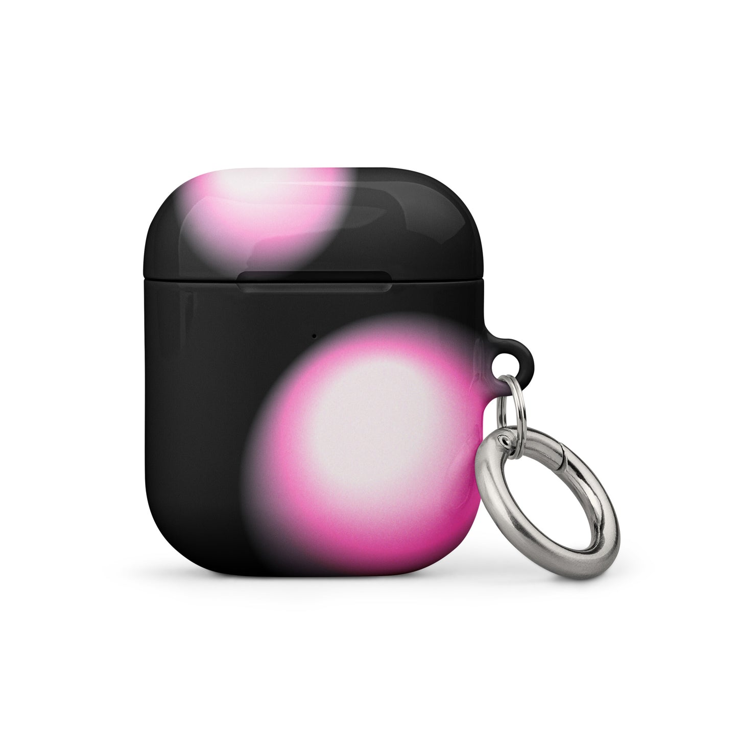 Pink and Black Aura Airpods Case