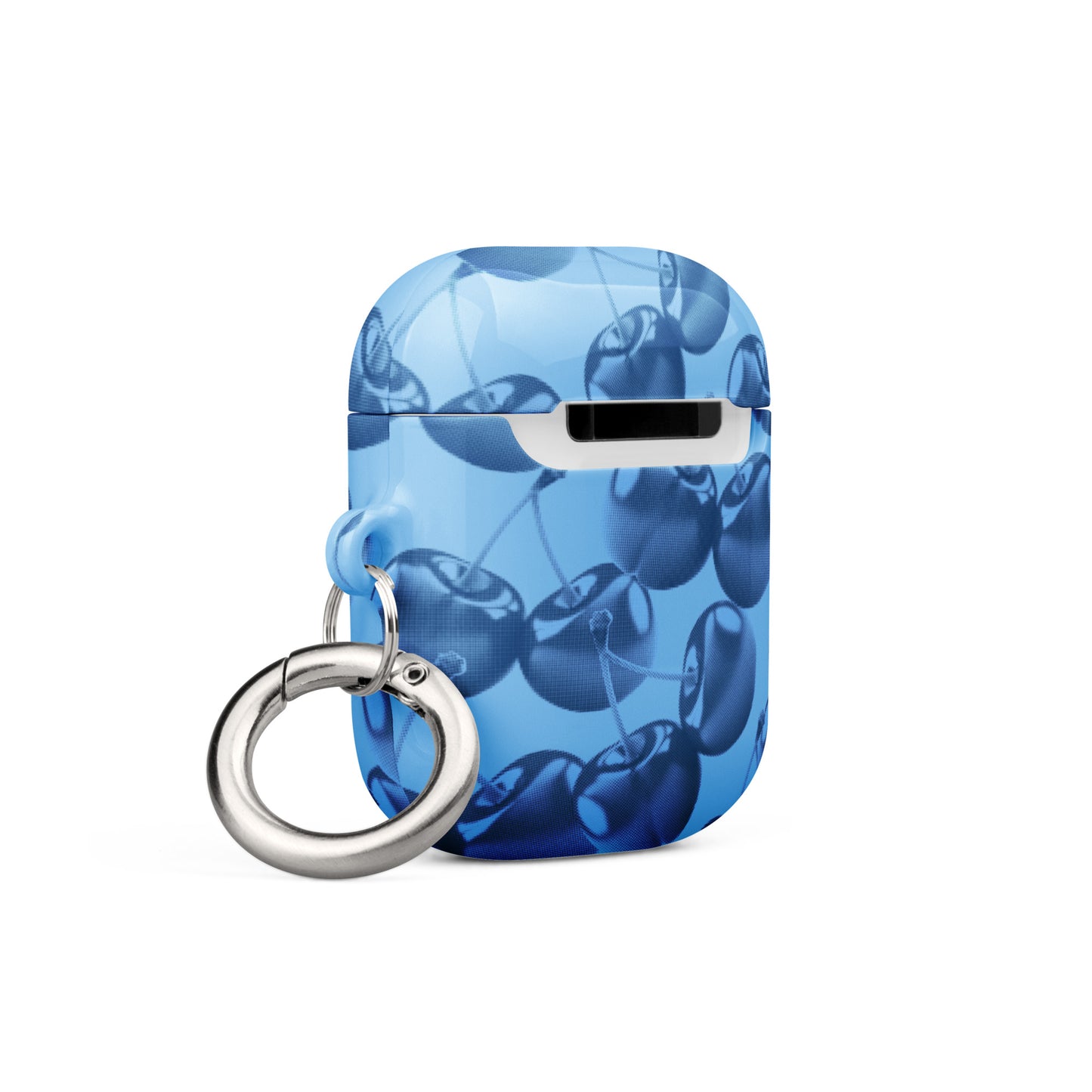 Blue Retro Cherries Airpods Case