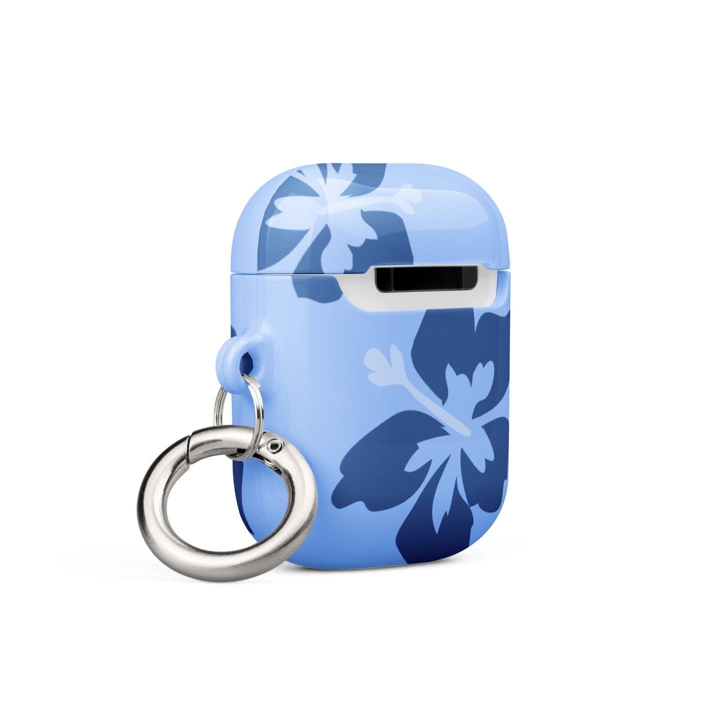 Blue Hibiscus Airpods Case