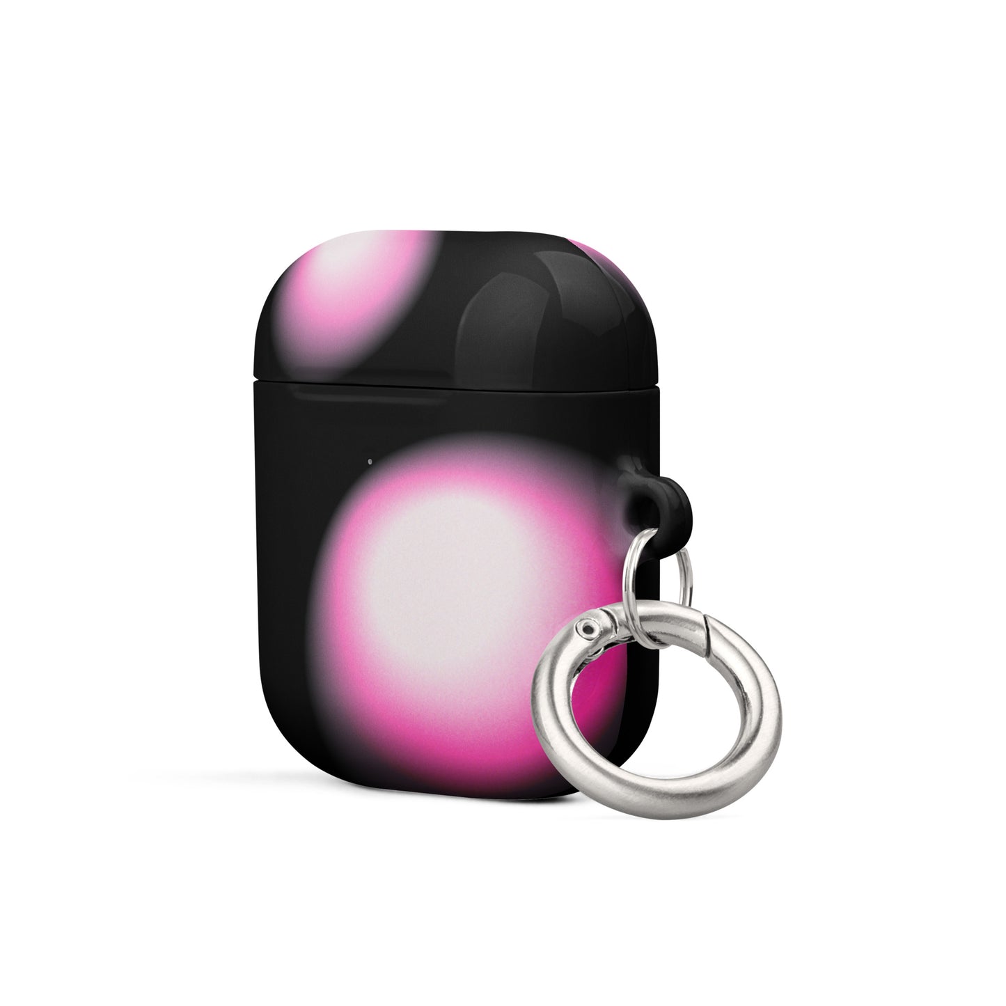 Pink and Black Aura Airpods Case