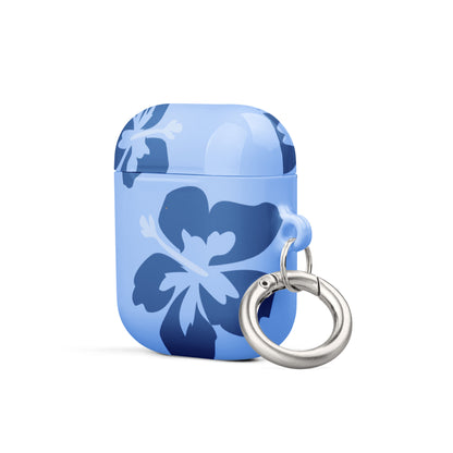 Blue Hibiscus Airpods Case